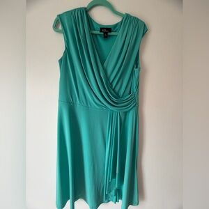 AC Women's Chic Turquoise Midi Dress